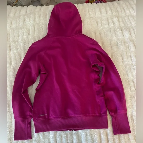 Nike Fuchsia Full-Zip Therma Fit Hoodie Size Small - Picture 4 of 6
